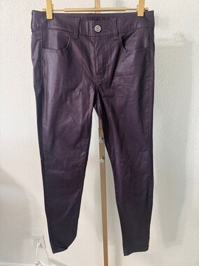 American Eagle Outfitters- Plum Coated Skinny Pants- Size 4